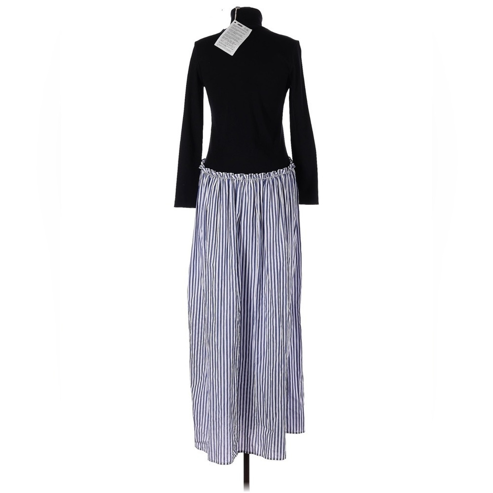 ROSIE ASSOULIN Ribs and Flows Navy White Maxi Dress Size Small NWT - Picture 4 of 10